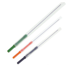 Игла для акупунктуры с пластиковой ручкой с трубкой